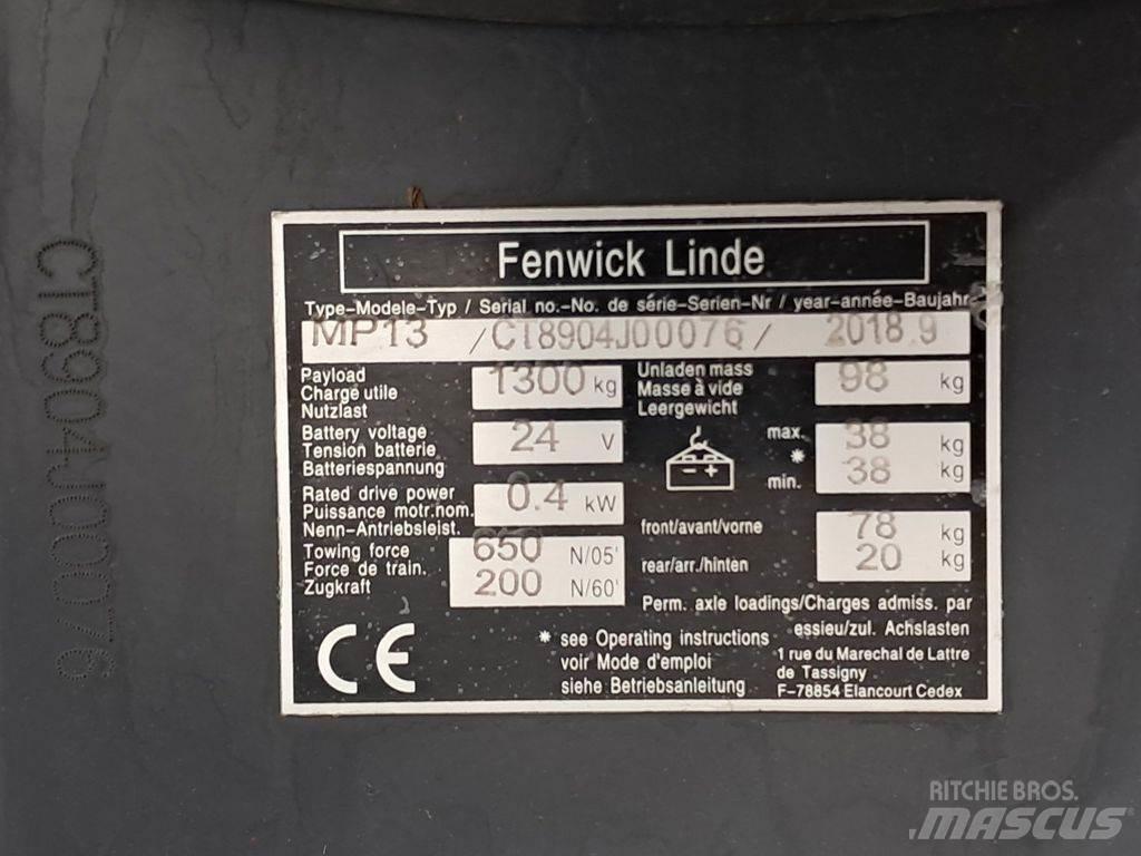 Linde MP13 Ručni paletar