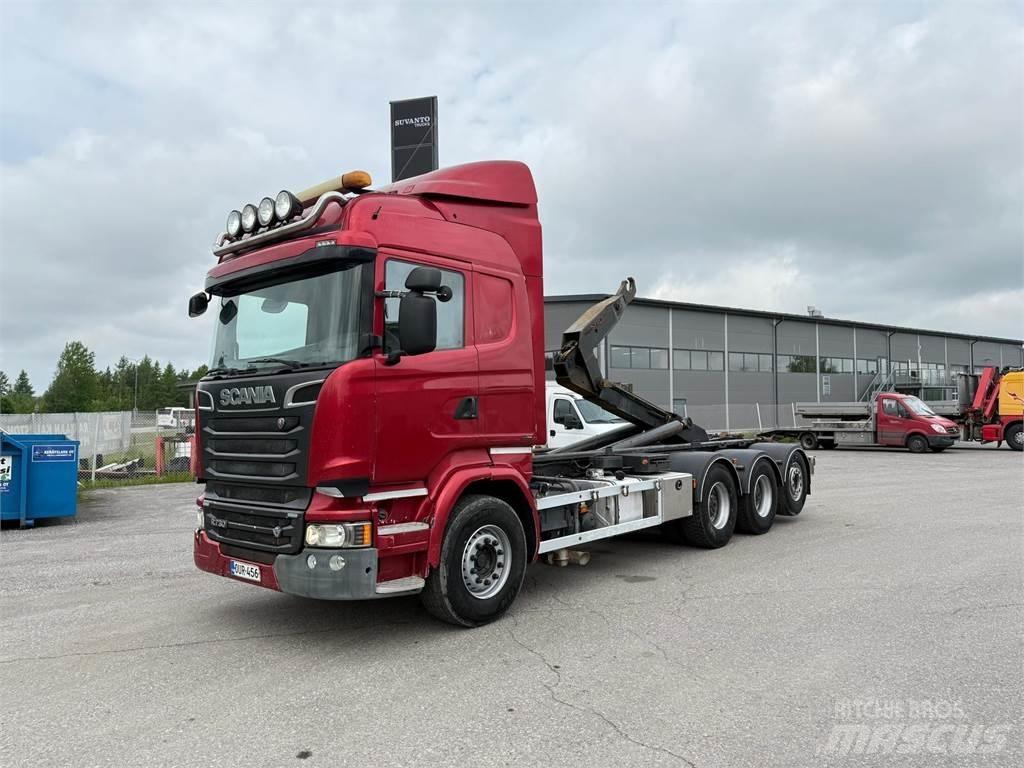 Scania R730 8x4 Rol kiper kamioni sa kukom za podizanje tereta