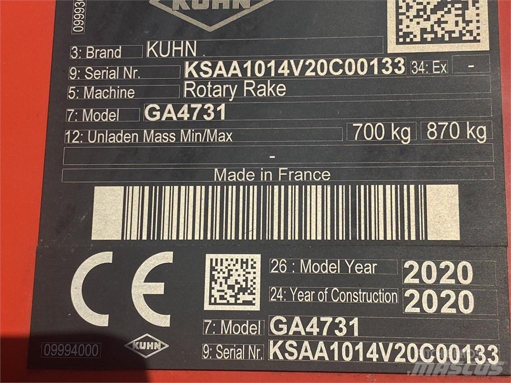 Kuhn GA 4731 Sakupljači