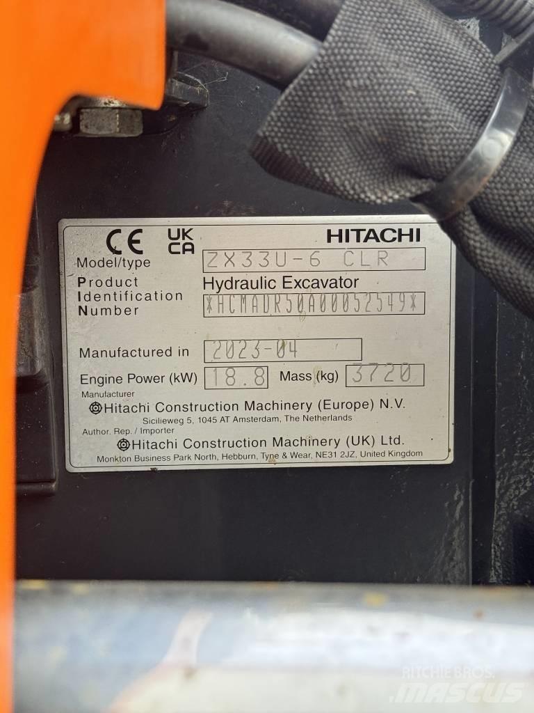Hitachi ZX 33 U-6 Mini bageri < 7t