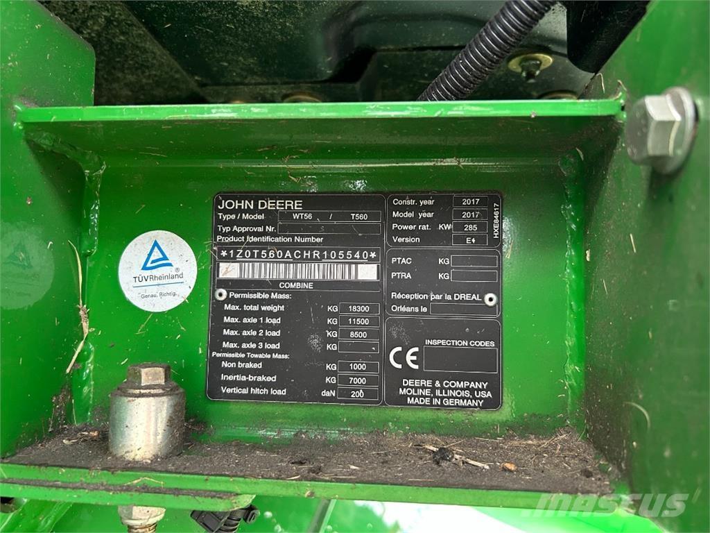 John Deere T560 Kombajni