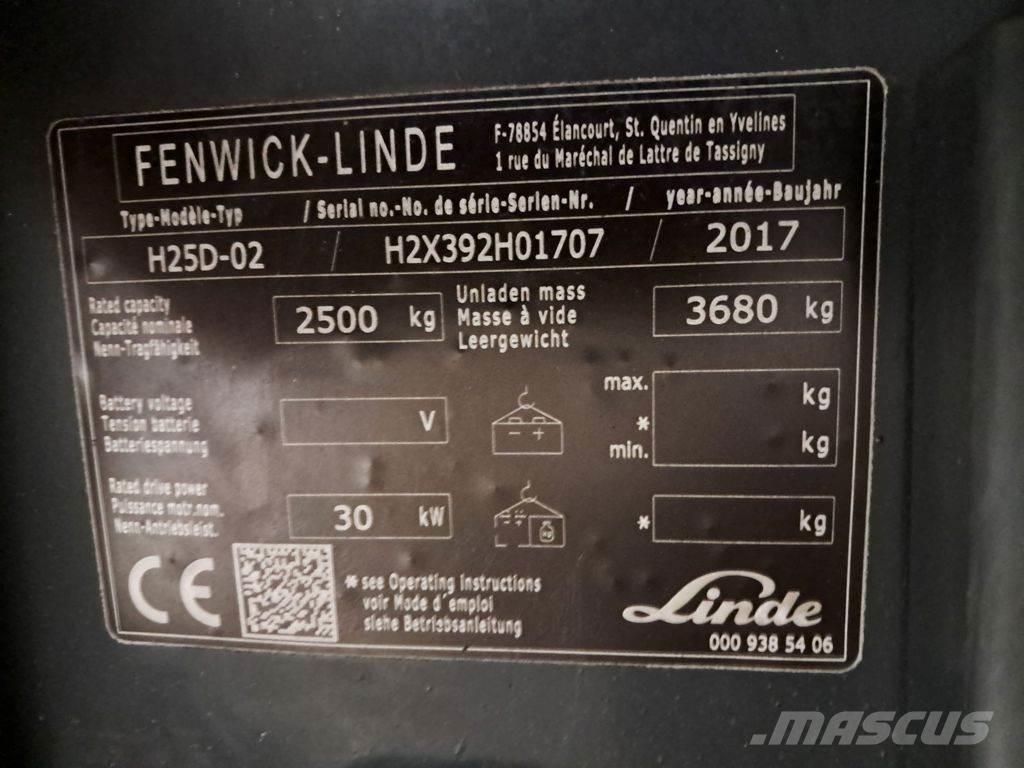 Linde H25D-02 Dizelski viljuškari