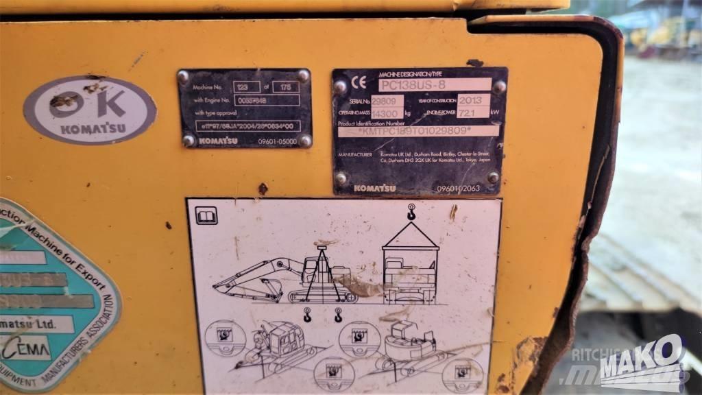 Komatsu PC 138 US-8 Bageri guseničari