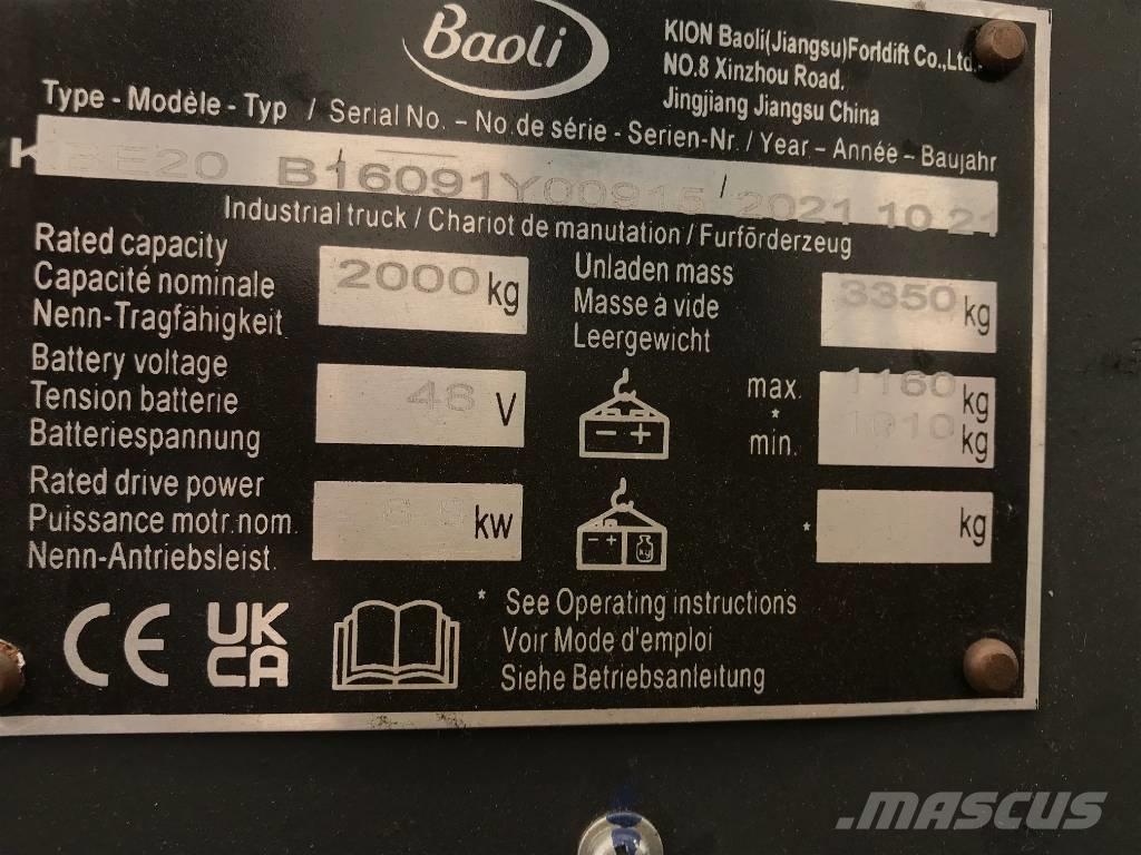 Baoli KBE 20-N Električni viljuškari
