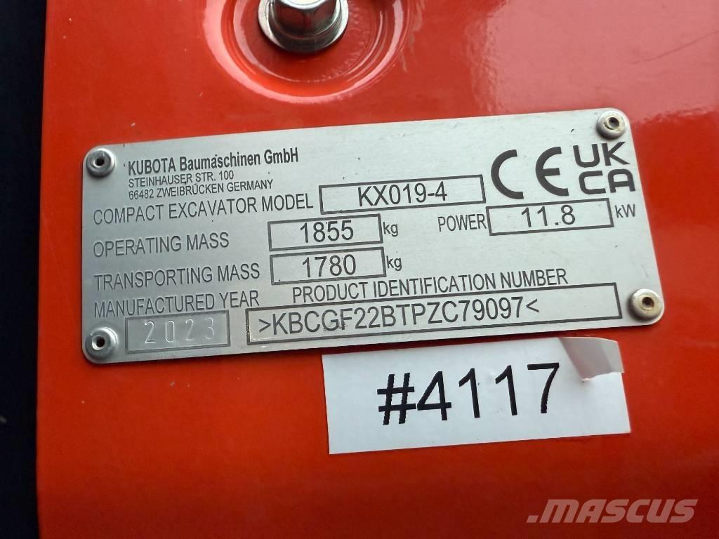 Kubota KX 019-4 Mini bageri < 7t