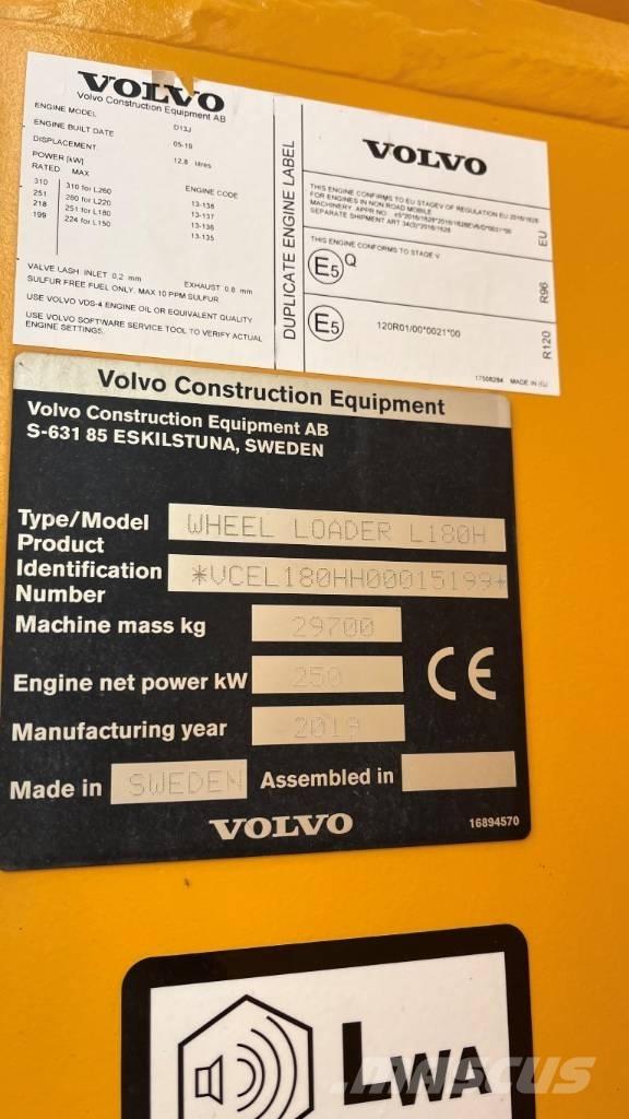 Volvo L180H Utovarivači na točkove