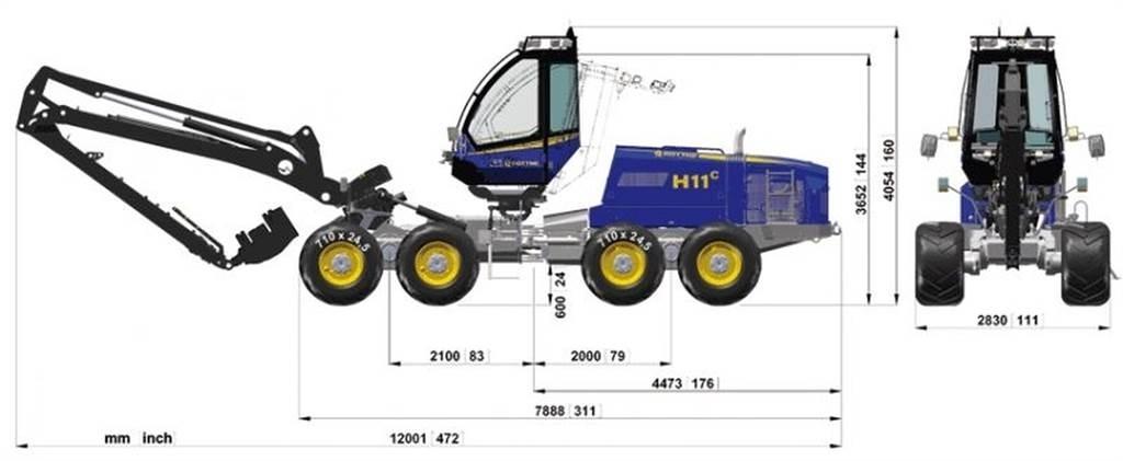 Rottne 651-55449 Šasija i vešenje
