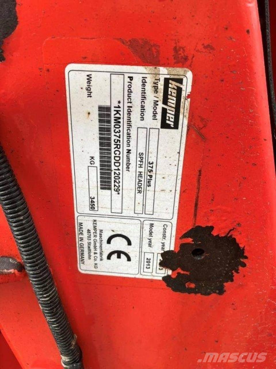 Kemper 375 Dodatna oprema za kombajne