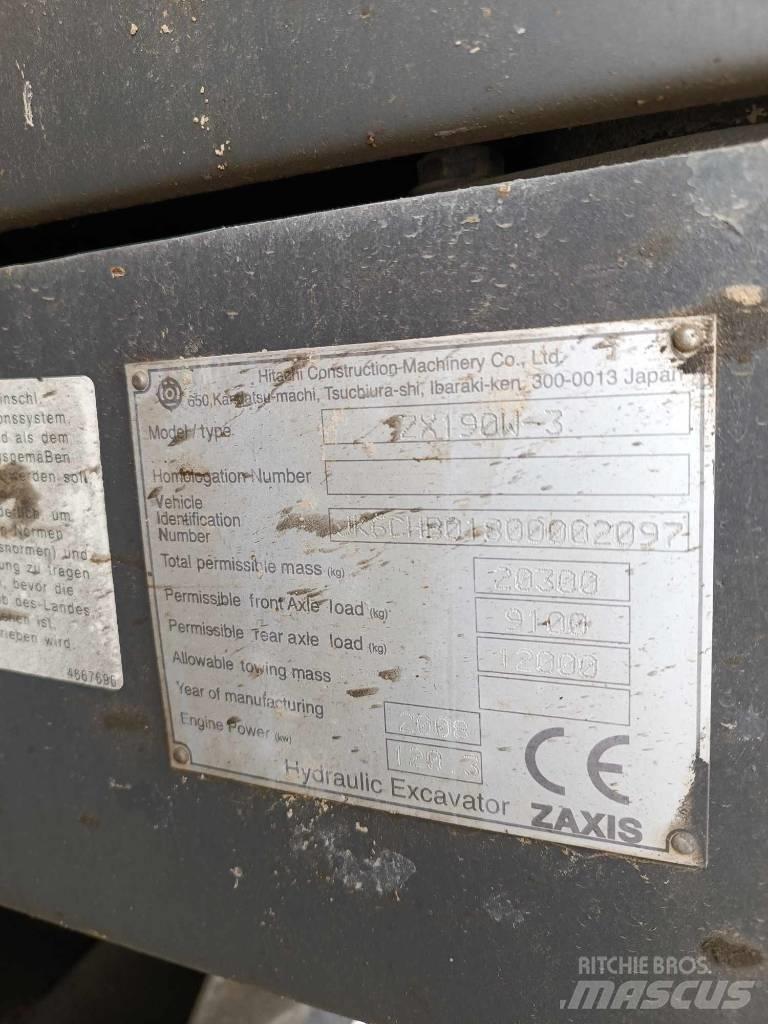 Hitachi ZX 190 W-3 Bageri točkaši
