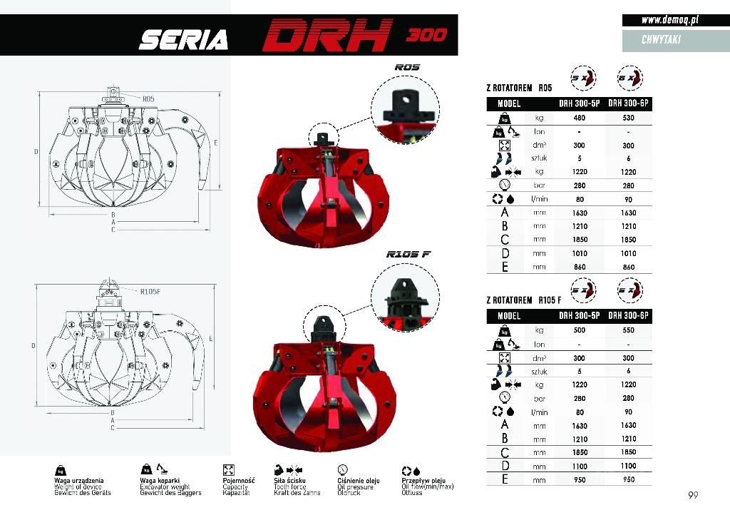  DEMOQ DRH280-6P Grabulje