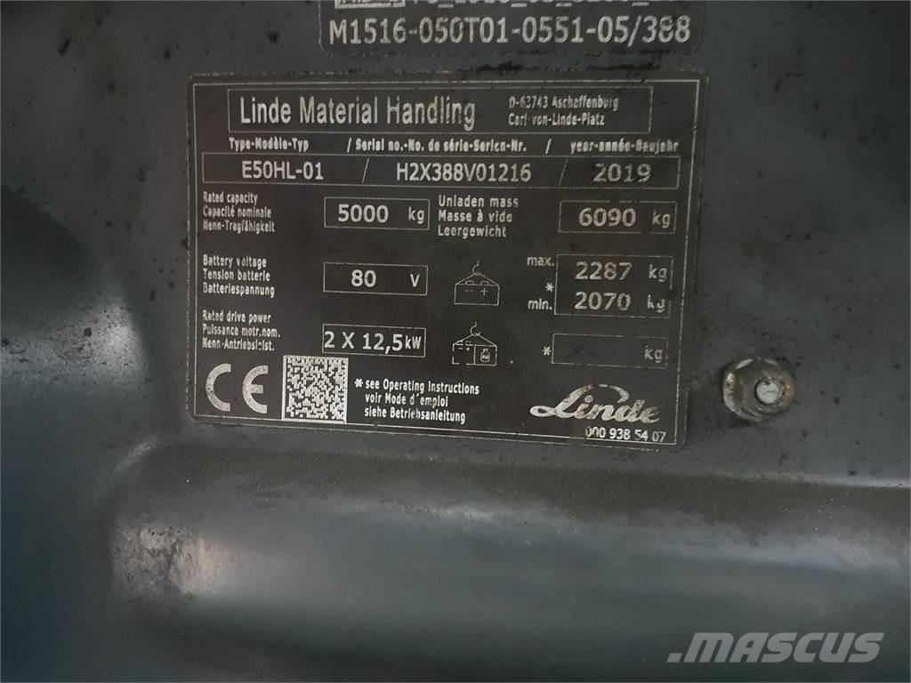 Linde E50HL Električni viljuškari