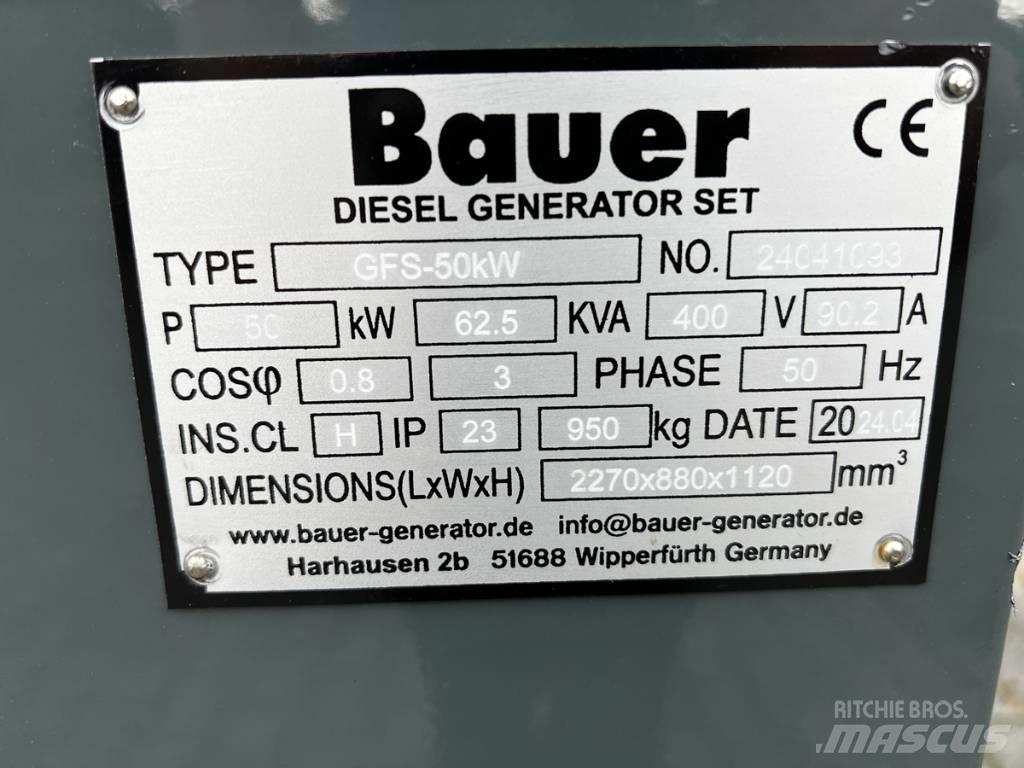Bauer 69 KVA Dizel generatori