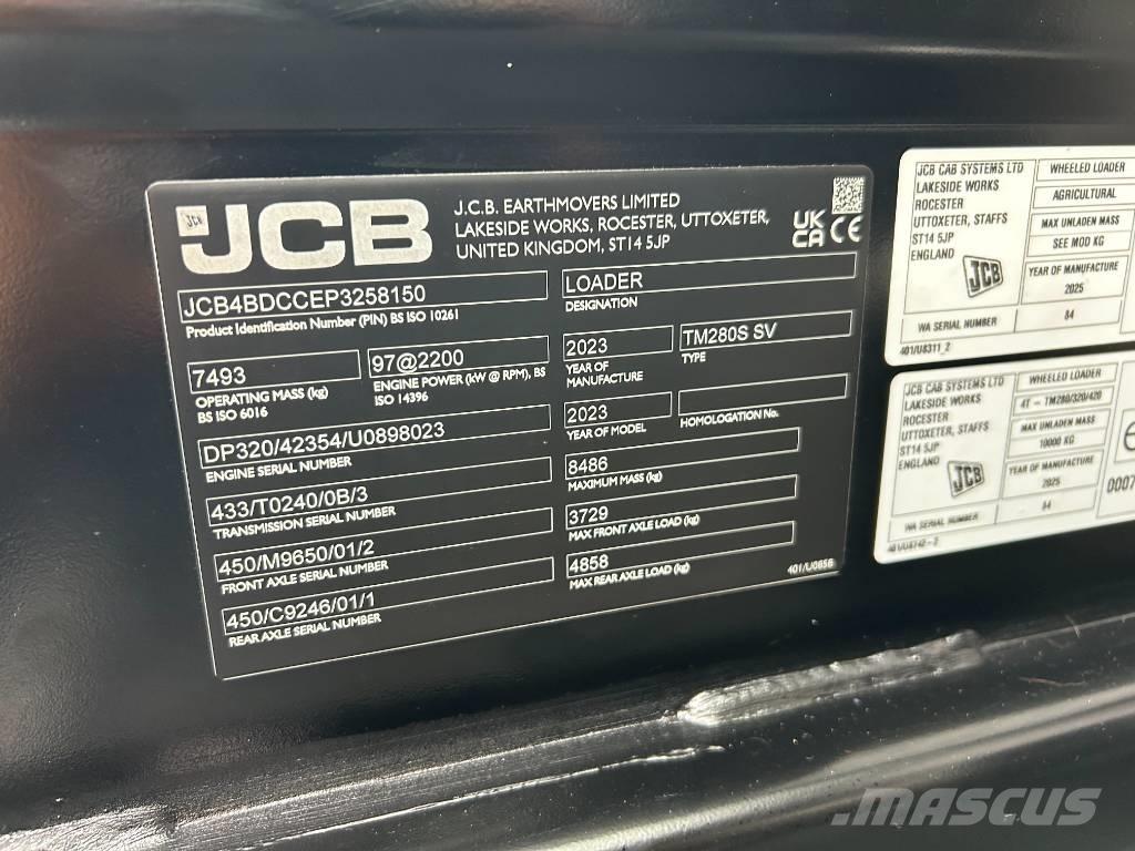 JCB TM280S Poljoprivredni teleskopski utovarivači