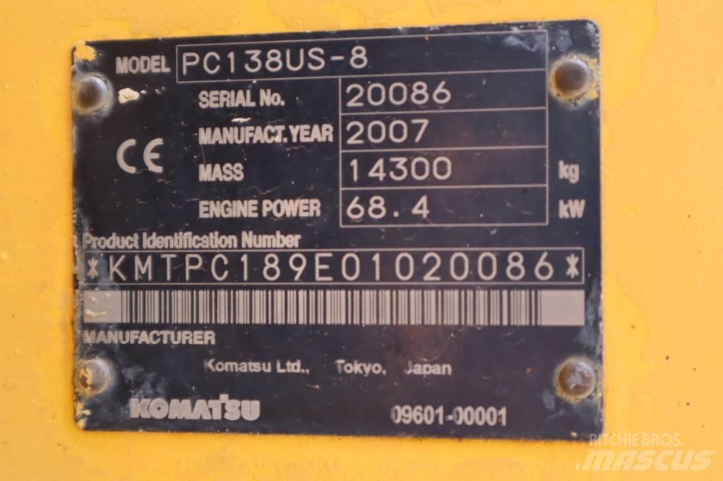 Komatsu PC138US-8 Bageri guseničari