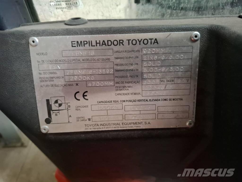 Toyota 75BMF18 Električni viljuškari