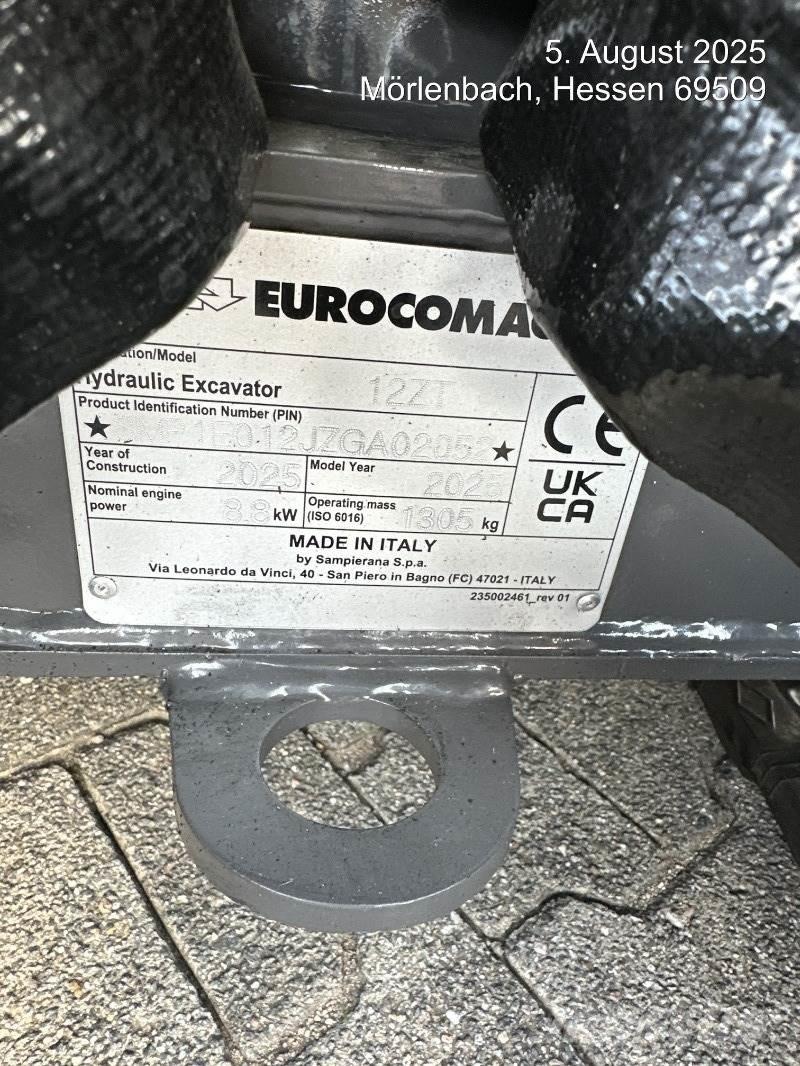 Eurocomach 12ZT Mini bageri < 7t