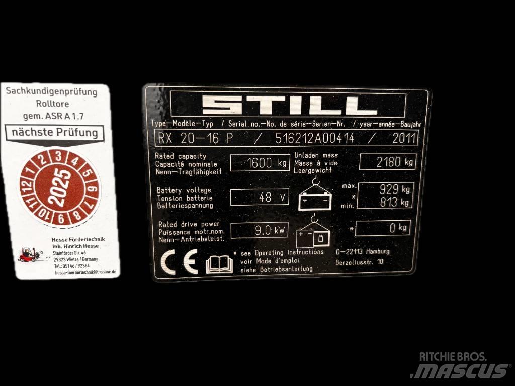 Still RX20-16P Električni viljuškari