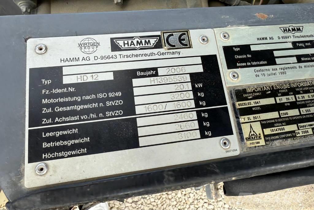 Hamm HD 12 Valjci sa duplim bubnjem