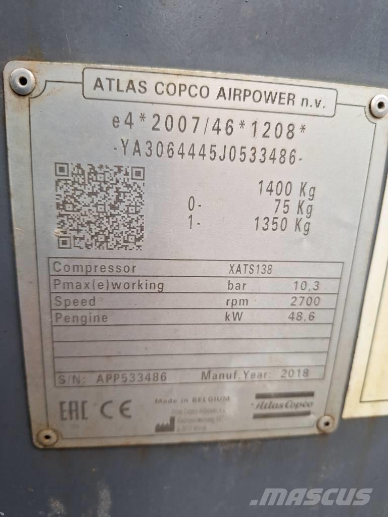 Atlas Copco XATS138 Kompresori