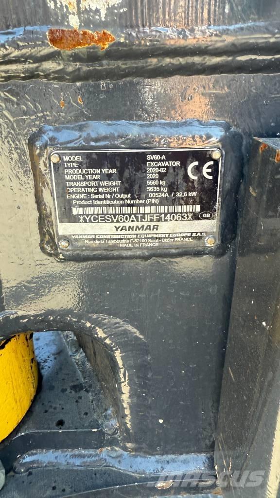 Yanmar SV 60 Mini bageri < 7t
