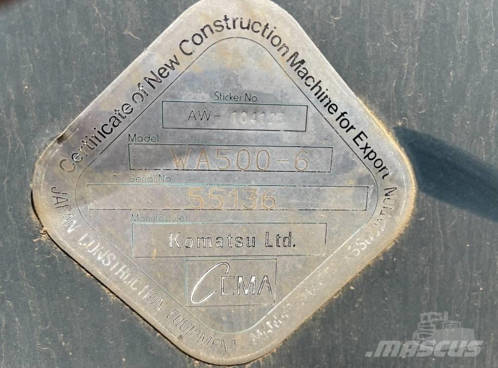 Komatsu WA 500-6 Utovarivači na točkove
