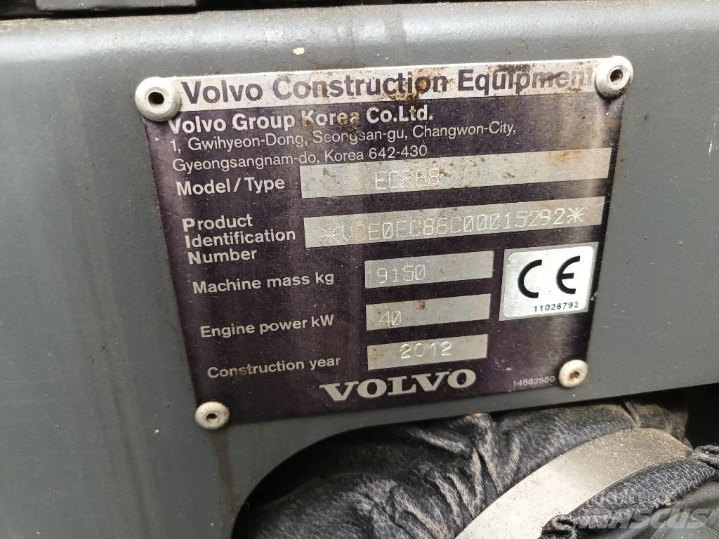 Volvo ECR 88 PLUS Midi bageri 7t – 12t