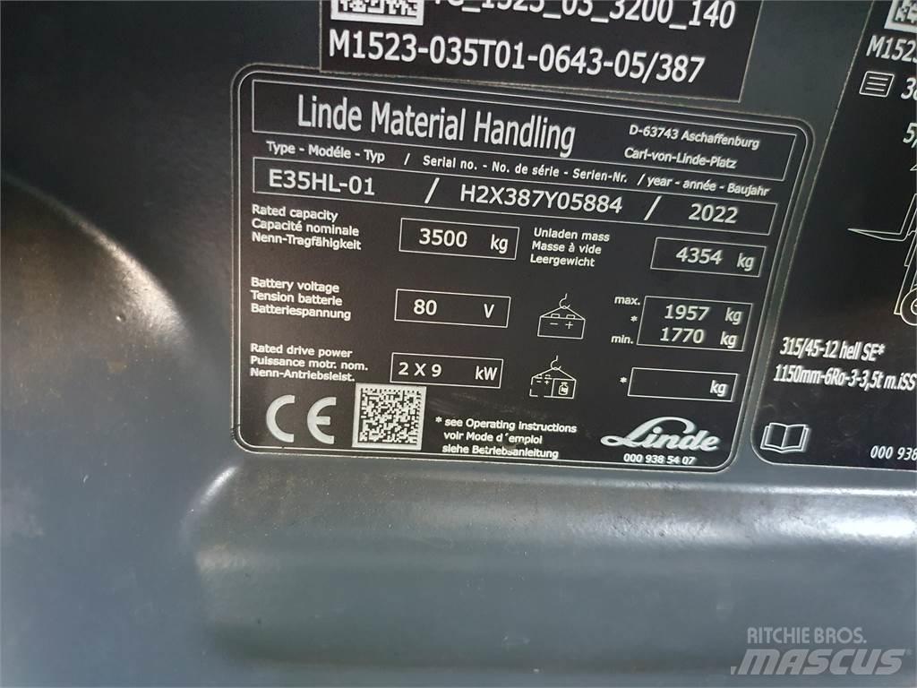 Linde E35HL Električni viljuškari