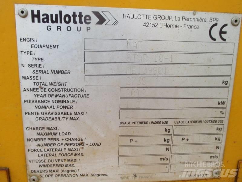 Haulotte Star 10 Jarbolne penjajuće platforme