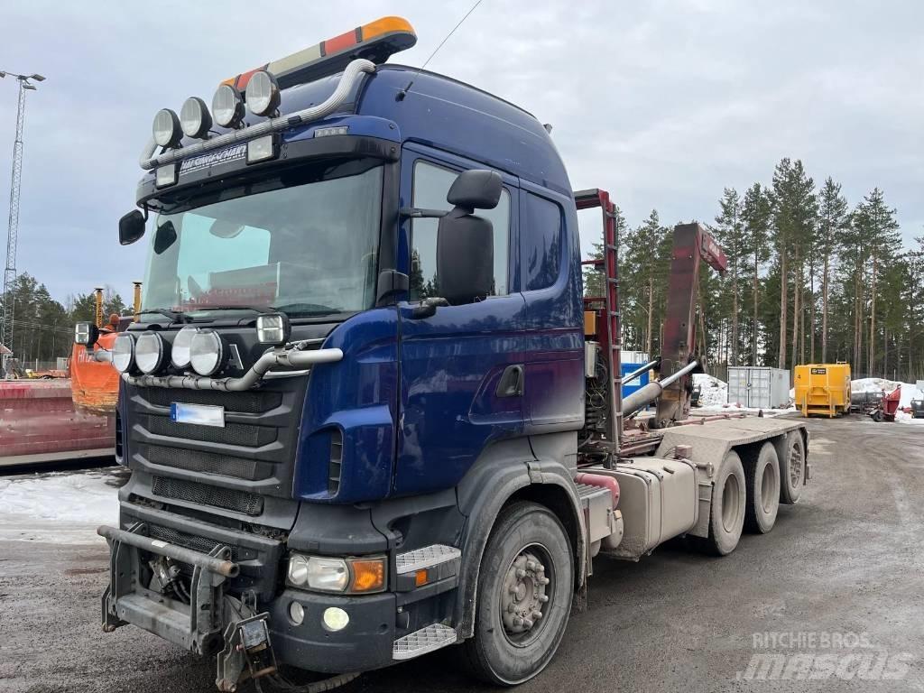 Scania R 500 Rol kiper kamioni sa kukom za podizanje tereta