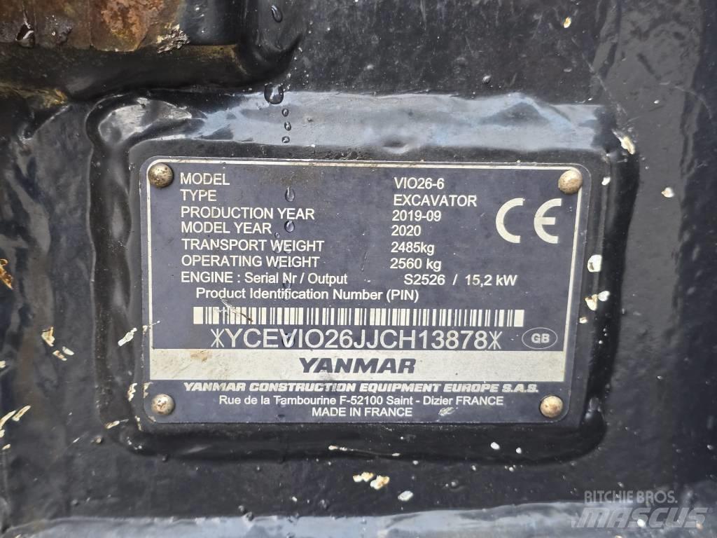 Yanmar VIO 26-6 Mini bageri < 7t