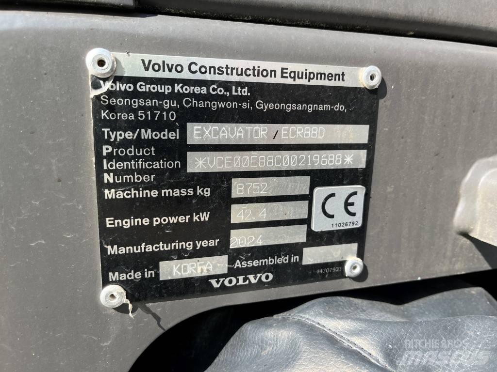 Volvo ECR88D Midi bageri 7t – 12t