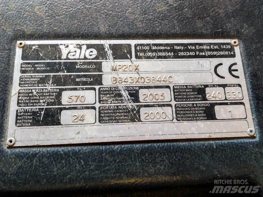Yale MP20X Nisko podizni električni viljuškar sa stajalištom