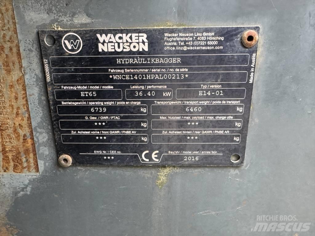 Wacker Neuson ET65 Bageri guseničari