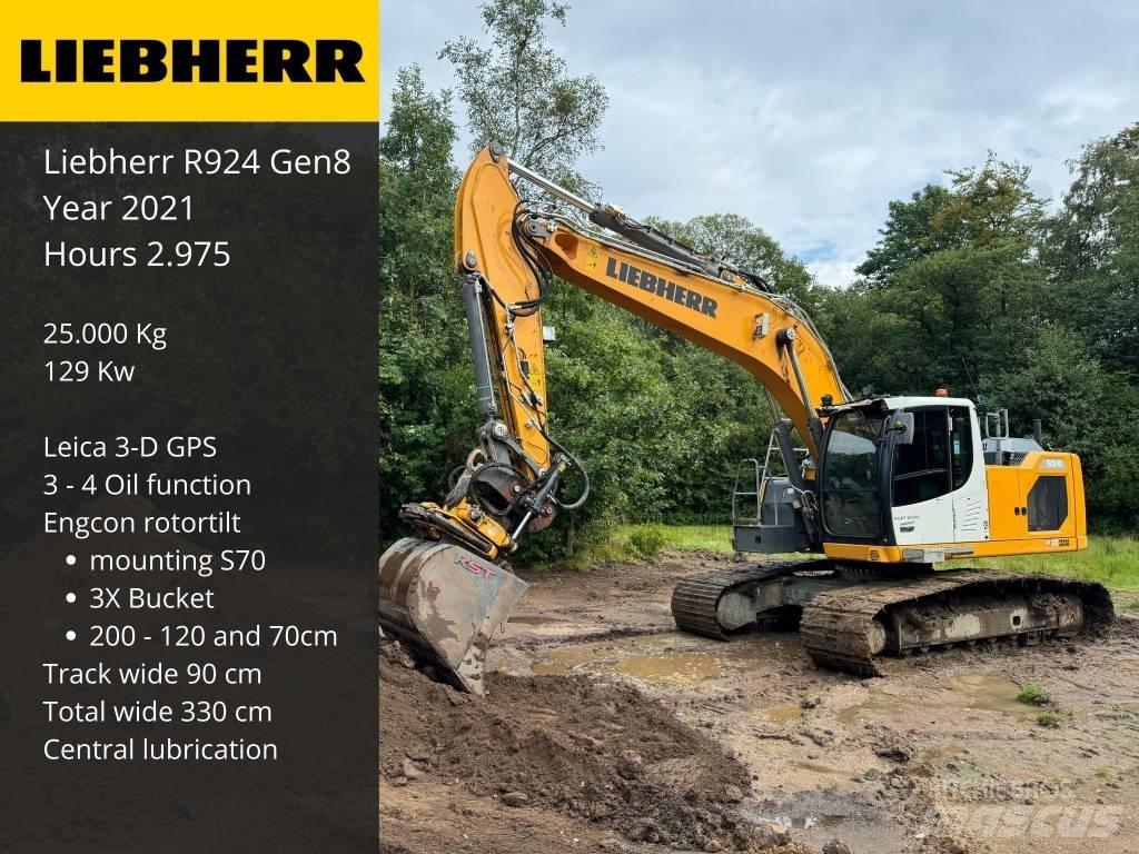 Liebherr R 924 Bageri guseničari