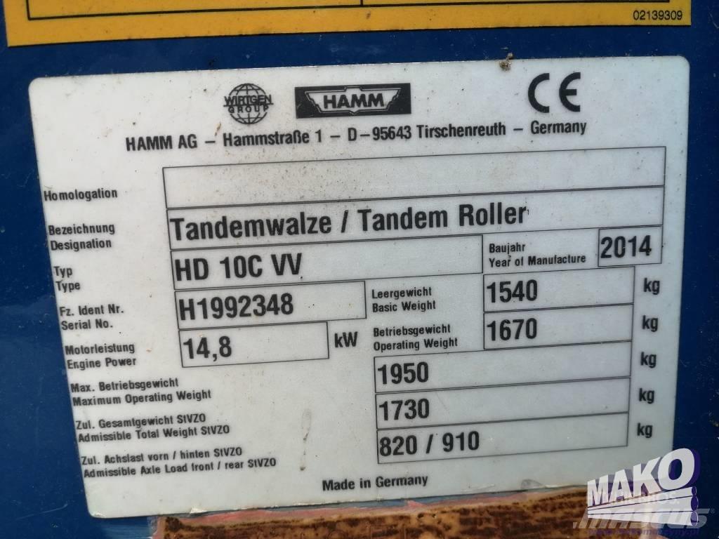 Hamm HD 10 C VV Valjci sa duplim bubnjem