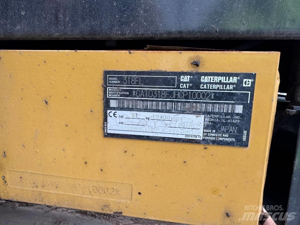 CAT 318 FL Bageri guseničari