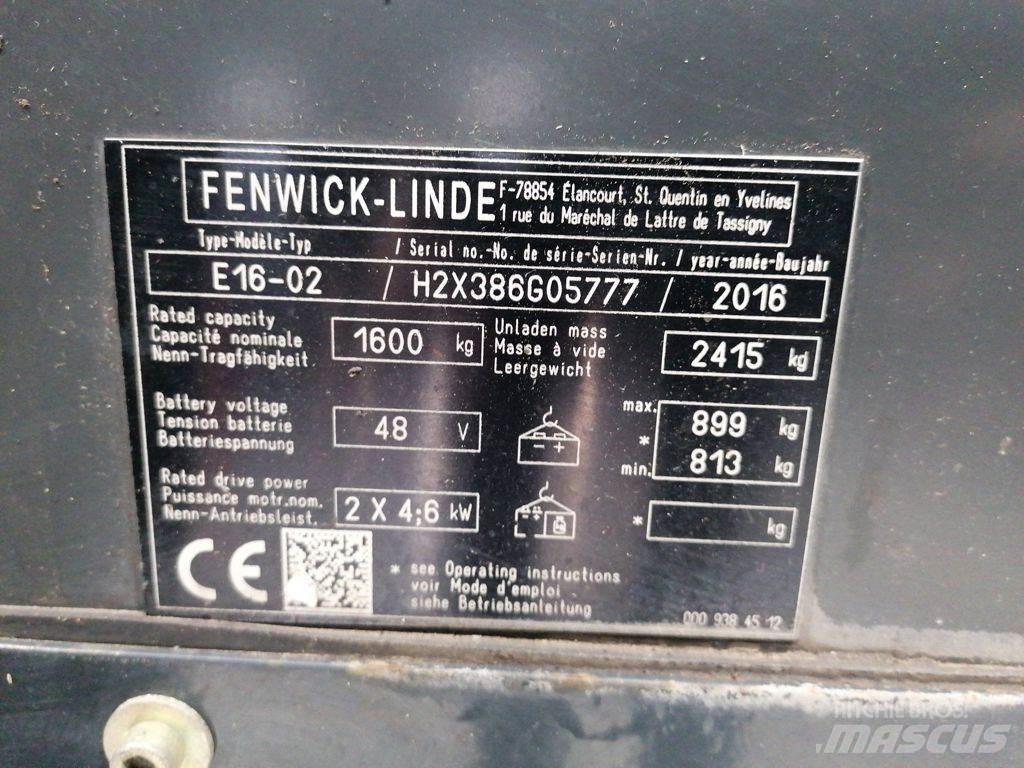 Linde E16-02 Električni viljuškari