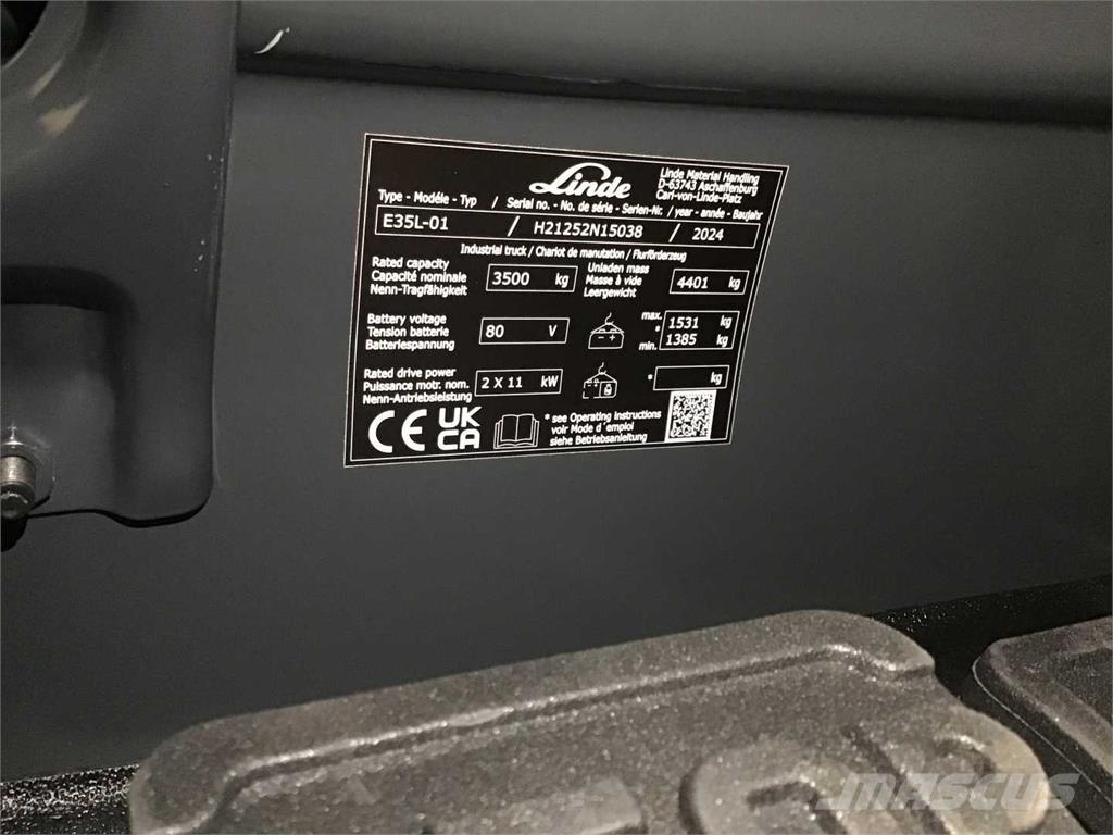 Linde E35L Električni viljuškari