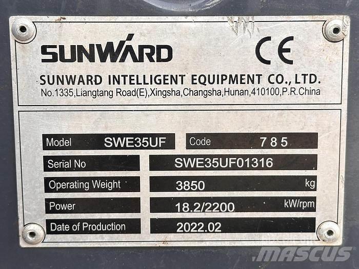 Sunward SWE35UF Mini bageri < 7t