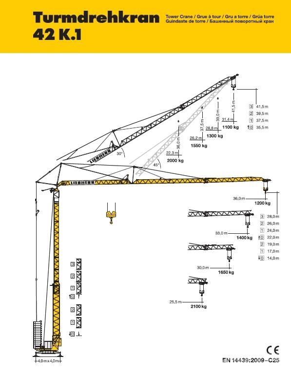Liebherr 42 K.1 Kranovi tornjevi