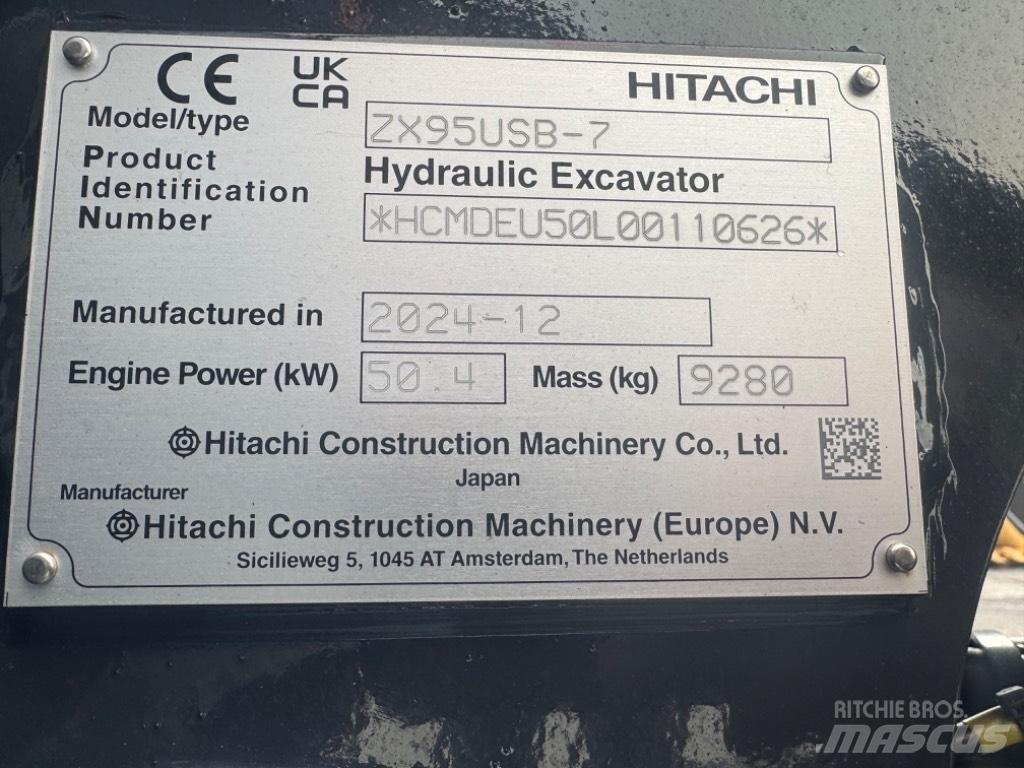 Hitachi ZX 95USB-7 Midi bageri 7t – 12t
