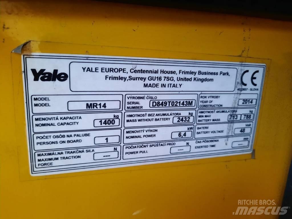 Yale MR14 Viljuškari sa pomičnim stupom