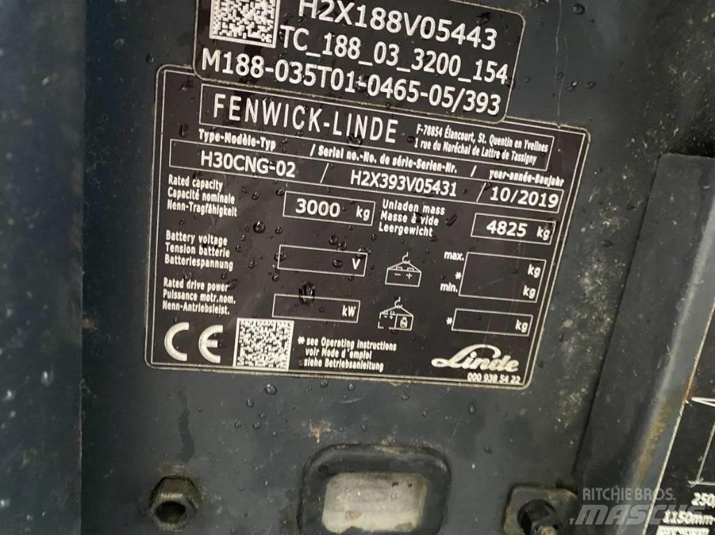 Linde H30CNG-02 Plinski viljuškari