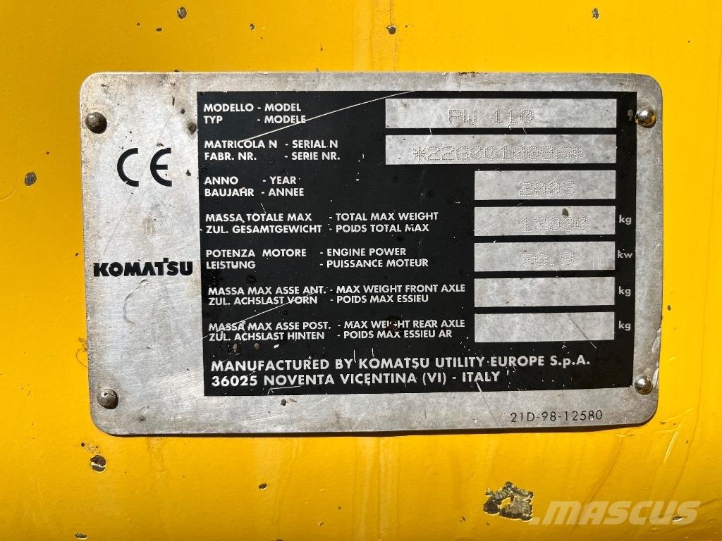 Komatsu PW 110 Bageri točkaši