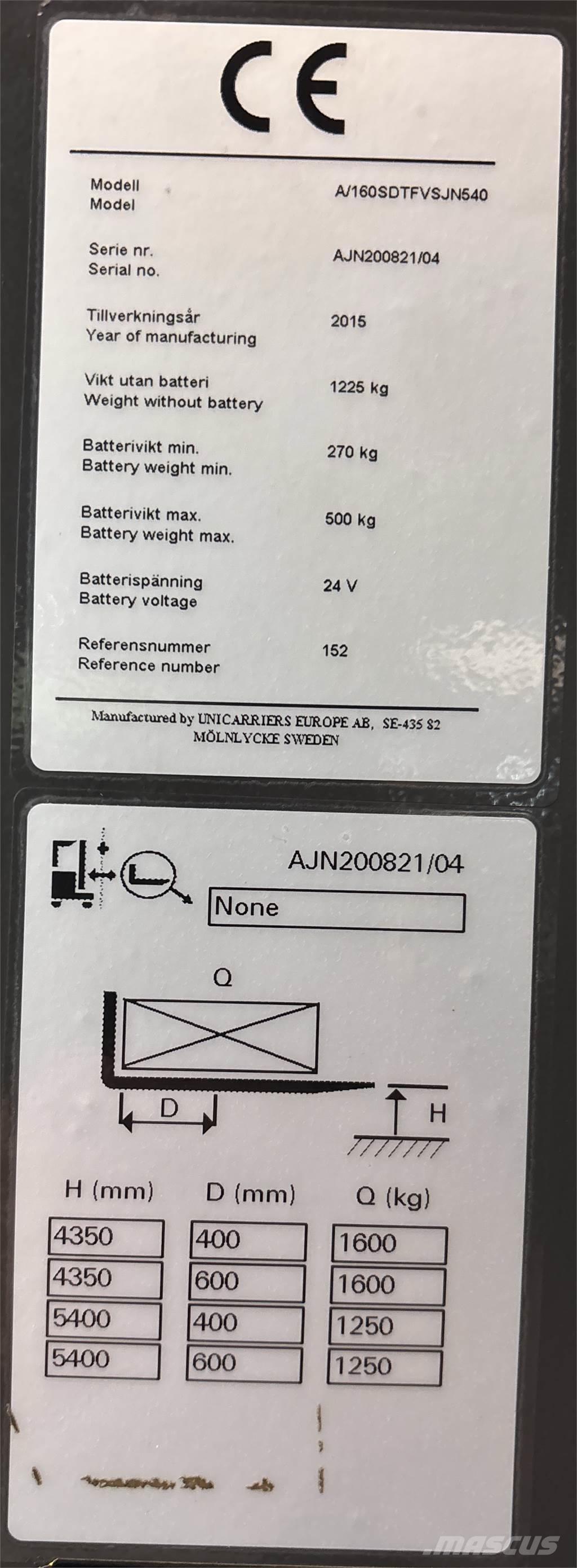 Atlet A160 Samopogonski ručni viljuškari