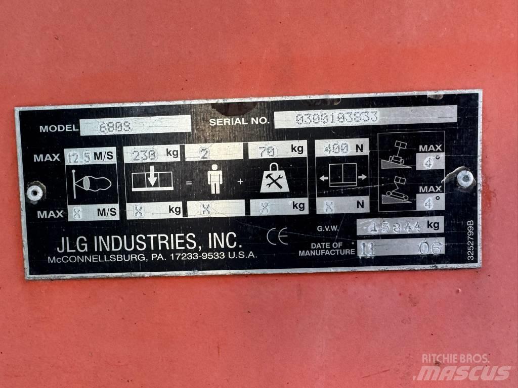 JLG 680 S Teleskopske podizne platforme