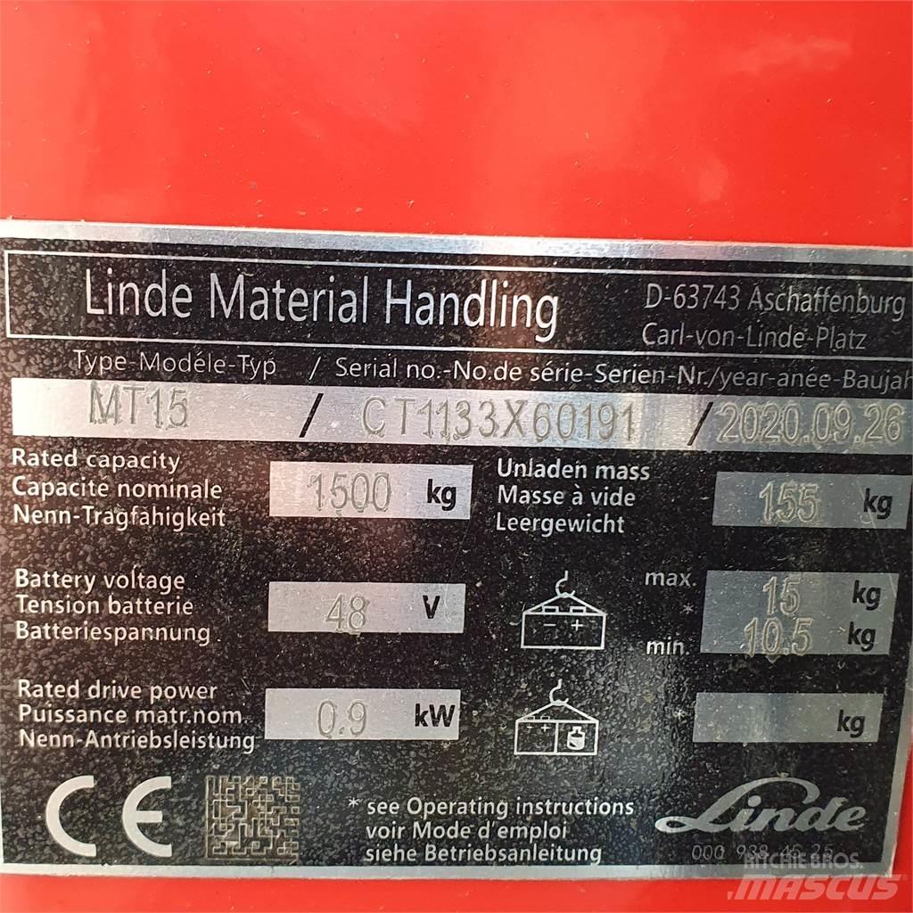 Linde MT15 Nisko podizni električni viljuškar