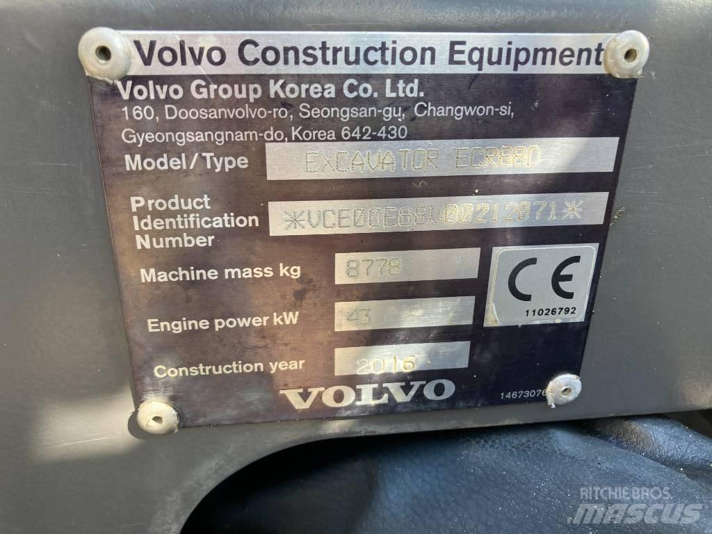 Volvo ECR 88 D Midi bageri 7t – 12t