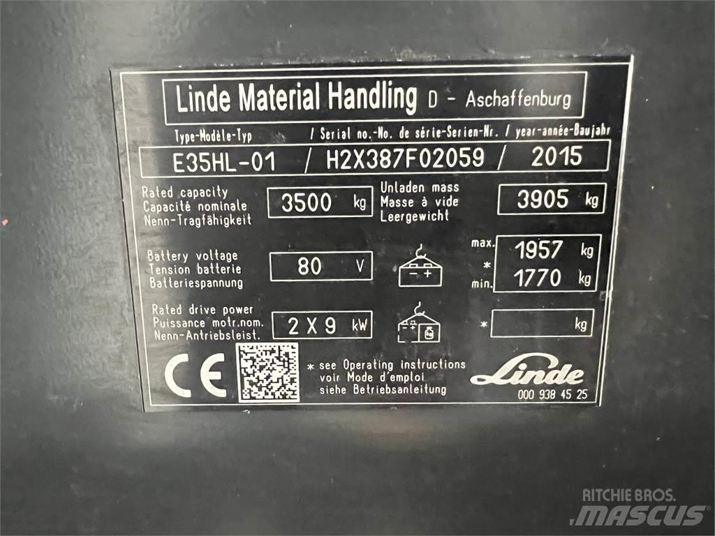 Linde E35HL-01 Električni viljuškari