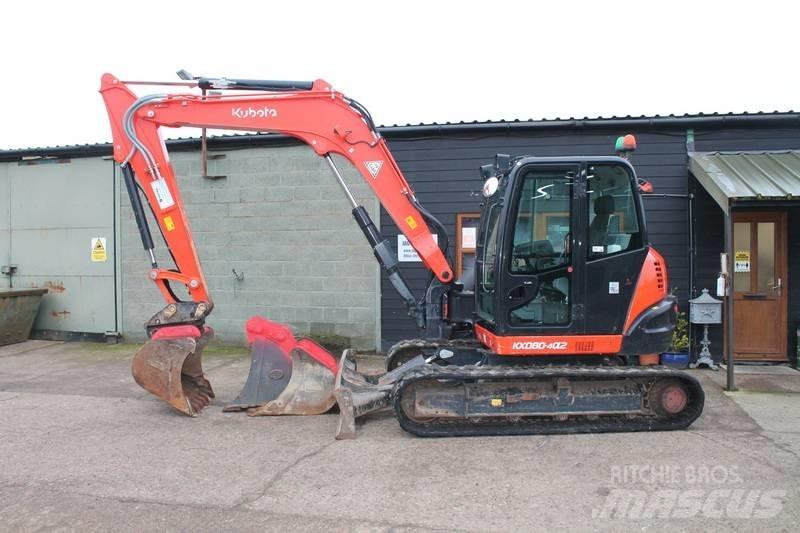 Kubota KX 080-4 Midi bageri 7t – 12t